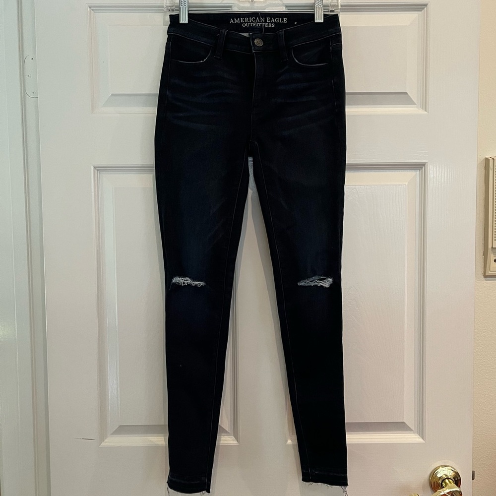 American Eagle Dark Wash High Rise Jegging